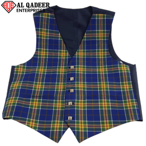 Art # AQE-U-Tartan Waistcoat-08