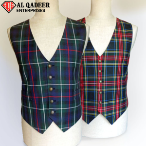 Art # AQE-U-Tartan Waistcoat-07