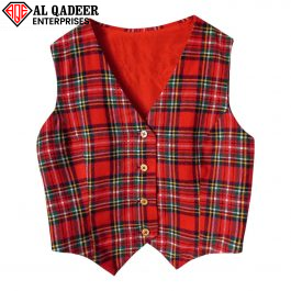 Art # AQE-U-Tartan Waistcoat-06