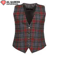 Art # AQE-U-Tartan Waistcoat-03