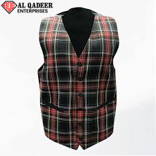 Art # AQE-U-Tartan Waistcoat-01