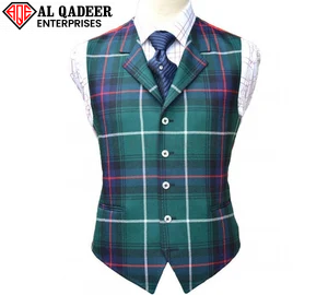 Art # AQE-U-Tartan Waistcoat-02